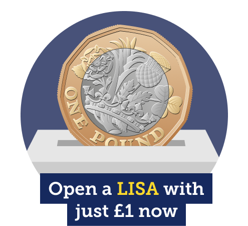 Open a LISA with just £1 now. See how to in our full guide on this savings product.