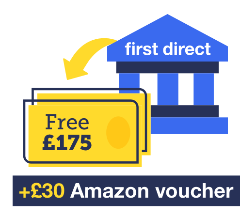 First Direct's 1st Account offers a free £175 and a £30 Amazon voucher. More details are in MSE's Best bank accounts guide.