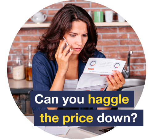 Can you haggle the price down? Image links to our haggling with service providers guide.