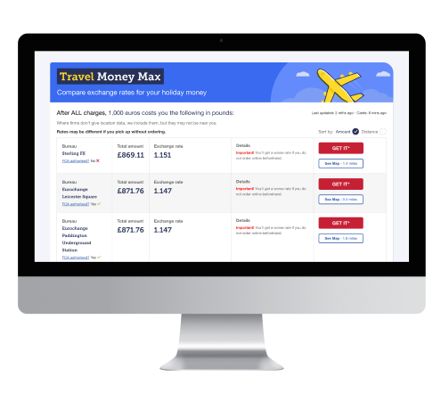 MSE's TravelMoneyMax tool.